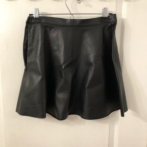 American Apparel leather skirt